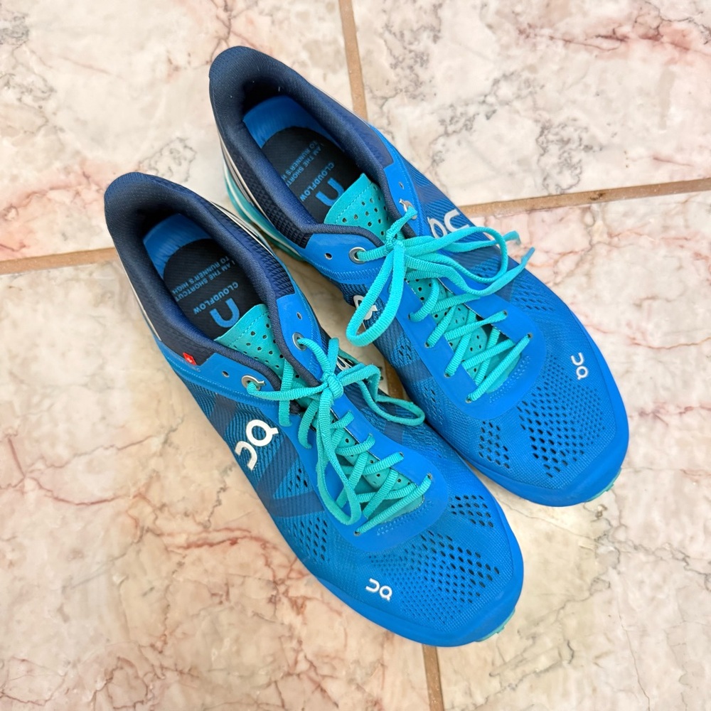 On Running Cloudflow Sneakers Women’s 8.5 Blue Sw… - image 2